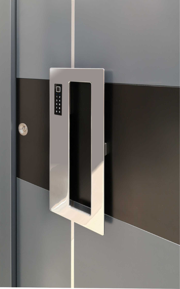 Ein moderner Türgriff von Inotherm.