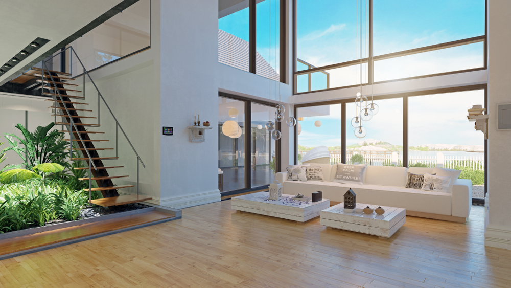 Ein neugebautes Haus - das Wohnzimmer