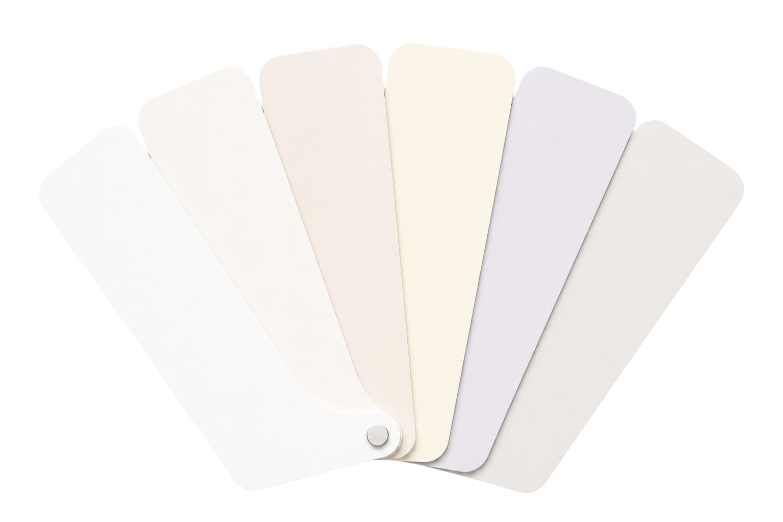 Palette weißer Farbtöne
